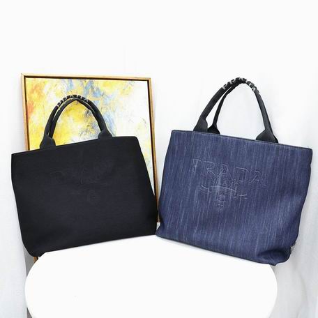 Prada洗水牛仔 38.5x16x45cm zy