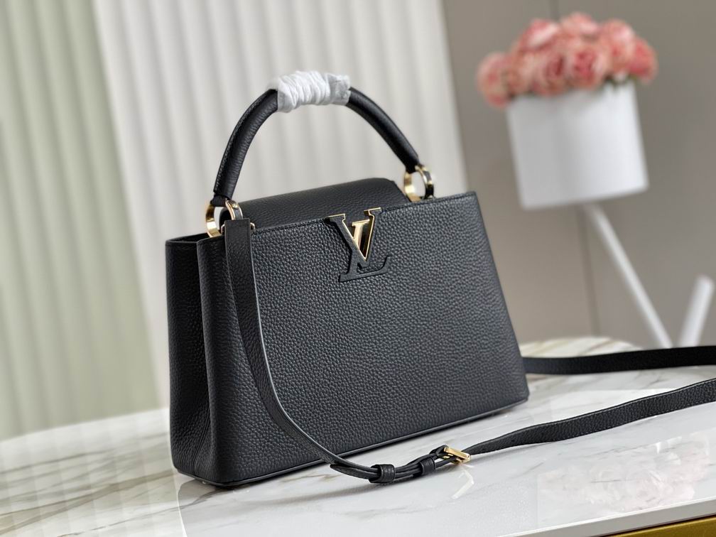 Capucines M42259 M48865黑色金扣31.5x20x11cm gf