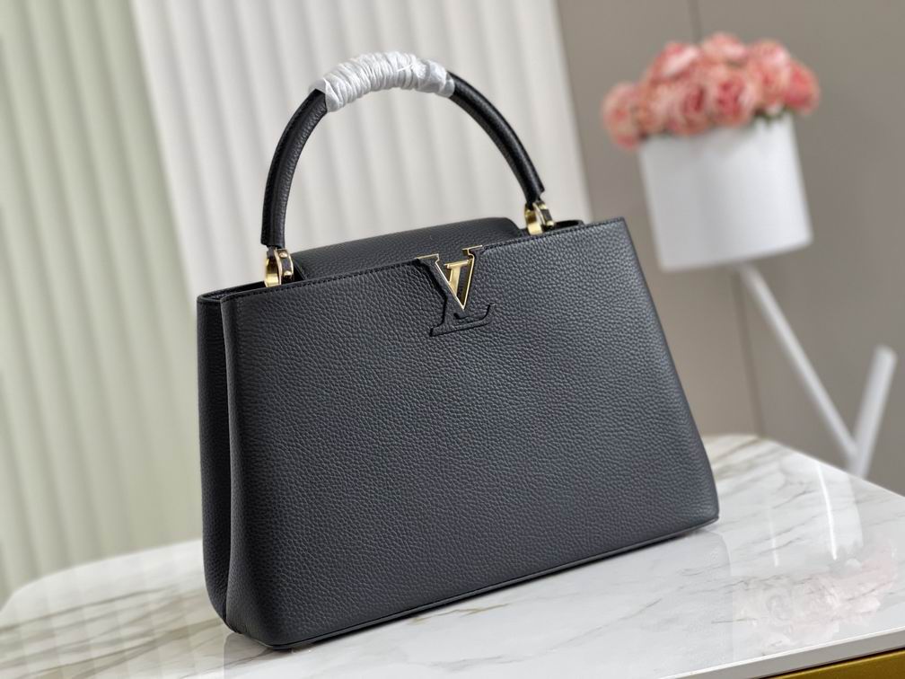 Capucines M42259 M48865黑色金扣36x23x14cm gf