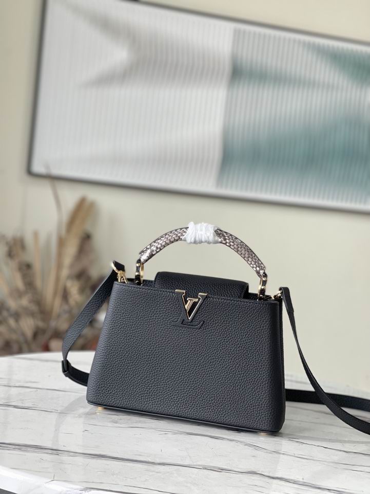 Capucines N92040金扣蛇27x18x9cm gf3色