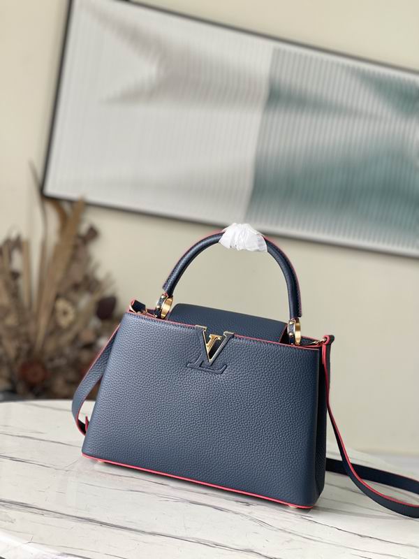 Capucines M42259海军蓝金扣 31.5x20x11cm gf