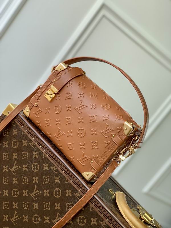Petite Malle M21709全皮棕21x14x6cm gf