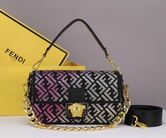 Fendi 7701彩色烫钻 28x7.5x14cm ww