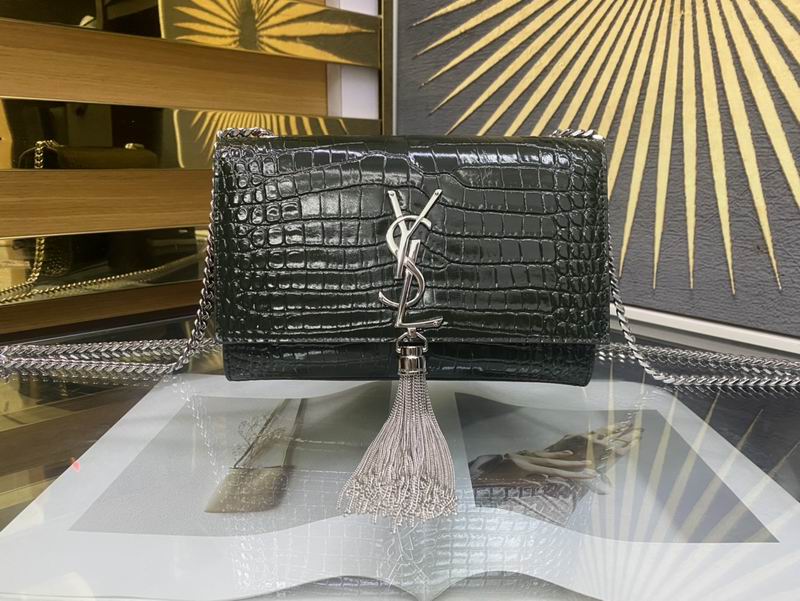 YSL Kate  474366鳄鱼压花纹20x13.5x5.5cm 8D4色